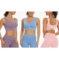 Game Changer Universe Seamless Sports Bra – Wirefree Medium Support Yoga Bra (3-Pack)