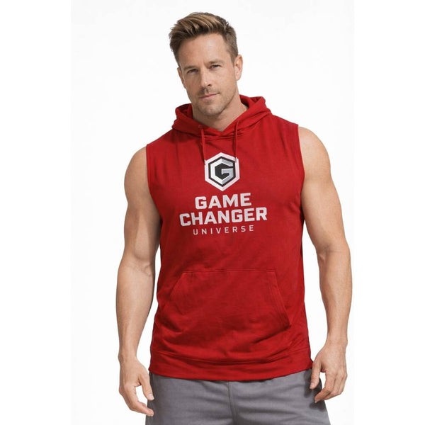 Game Changer Universe Men's Sleeveless Training Hoodie – Athletic Muscle Hoodie