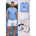 Game Changer Universe Men’s Blue Tennis Shirt & Shorts Set