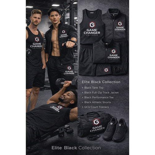 Men’s Elite Black Gymwear Set Collection